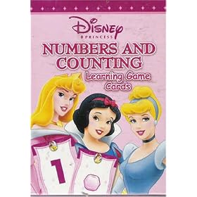 Disney Princess Numbers and Counting Learning Game Cards