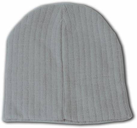 Plain Short Cable Beanies (Comes In 10 Different Colors), Heather Grey