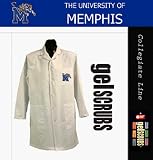 Memphis Tigers Long Lab Coat from GelScrubs - B000BJIQ5G