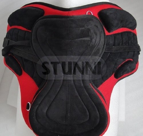 Synthetic Saddle Red Black with Flex Tree + Girth