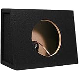 Single Car Truck Wedge Black Subwoofer Box Sealed Enclosure for 8-Inch Woofer 8F