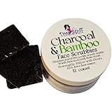 Charcoal & Bamboo Face Scrubbies For Adult Acne, By Diva Stuff