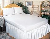 Zip and Block Extra Soft Block Anti Allergen Mattress Encasing, White, California King