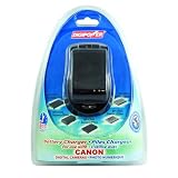 DigiPower TC-500C Travel Charger for Canon NB Series Batteries including NB-4L and NB-6L