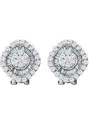 1.54CT-DIA FLOWER EARRING
