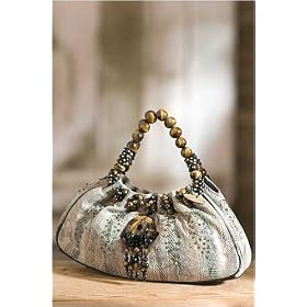 Women's Tiger Eye Mary Frances Handbag