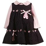 RARE EDITIONS Boutique Fall Infant Baby Clothes NAVY Dress Girl 3-9M