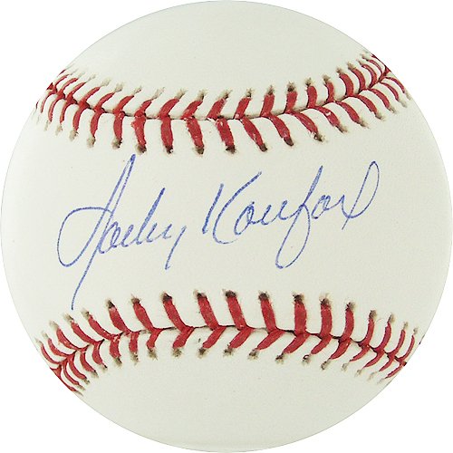 Sandy Koufax Autographed Baseball