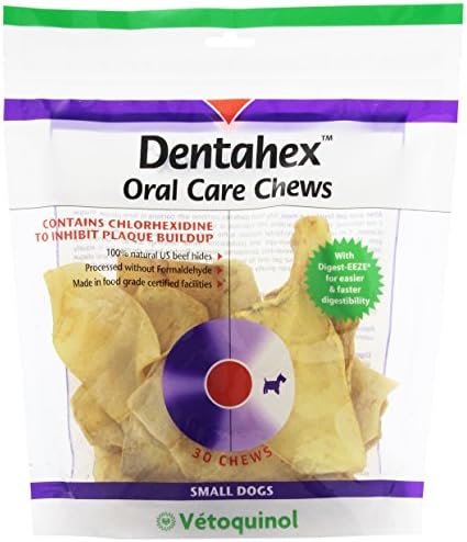 Dentahex Oral Care Chews with Chlorhexidine for Dogs, Small, 30ct