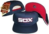 Chicago White Sox Navy Snapback Adjustable Plastic Snap Back Hat / Cap