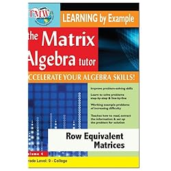 Matrix Algebra Tutor: Row Equivalent Matrices