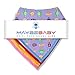 Baby Bandana Drool Bibs (4-pack) for a Teething, Drooling Baby. Cute Monsters and Spaceships on Yellow, Pink, Purple, and White Backgrounds. The Perfect Gift for That New Baby in Your Life.