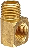 Anderson Metals Brass Barstock Pipe Fitting, 90 Degree Street Elbow, NPT Female x NPT Male