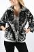 Iron Fist - Lovecats Faux Leopard Fur Coat Womens Jacket in Charcoal, Size: Small, Color: Charcoal