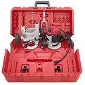 Milwaukee 5616-24 2-&frac14; -Max-Horsepower EVS Multi-Base Router Kit Includes Plunge Base and BodyGrip Fixed Base