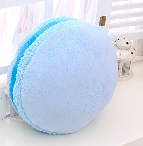 40cm*40cm Sweet Colors Macarron Plush Pillow, PP Cotton Stuffed Pillow Toy for Home Decoration Relax and Girls' Gifts, 4colors Available (Blue)