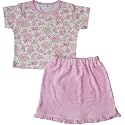 Organic Egyptian Cotton Butterfly Tee & Terry Skirt Set - Fair Trade