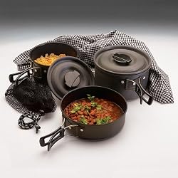 Texsport Black Ice The Scouter Hard Anodized Cook Set