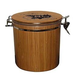 Kansas Jayhawks Bamboo Laser-Engraved Cannister NCAA College Athletics