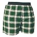 Green and White Tartan Plaid Check Cotton Flannel Plaid check boxers boxer shorts available in 5 adult sizes exposed waist false fly