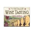 Vintage Wine Tasting Tempered Glass Cutting Board (14 3/4" x 12")