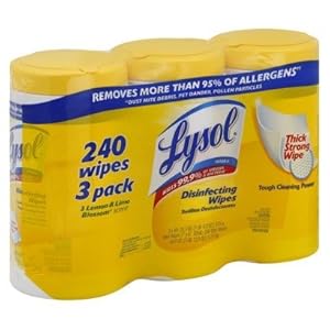 Lysol Disinfecting Wipes Value Pack, Lemon and Lime Blossom (720 Count, White)