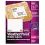 Avery 5524 Weatherproof laser shipping labels, 3-1/3 x 4, 300/pack