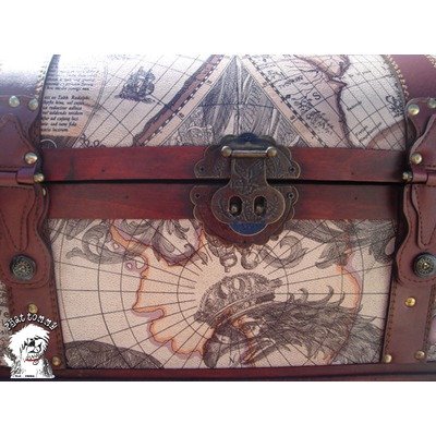 World Map Trunk/Hope Chest Toy Box