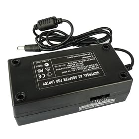 Universal Laptop Notebook AC Adapter Power Supply Charger Cord for ASUS, Averatec, Compaq, Dell, Fujitsu, Gateway, HP, IBM , NEC, Panasonic, Sony, Toshiba with w/ 9 DC Connectors (70W)