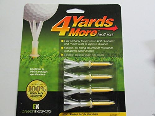 1 Pack of 4 Yards More Golf Tee-2 3/4