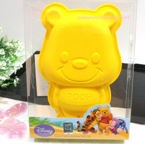 Detail image Disney Winnie the Pooh Silicone Muffin Cake Chocolate Jelly Cup Yellow Pan Mold Mould
