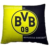 BVB Borussia Dortmund Fanartikel Kissen Wappen Hell Dunkel
