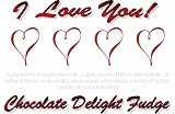 Gourmet Food : 'I Love You' Chocolate Delight Fudge Box