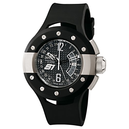 Invicta Men's 6842 S1 Collection Rally GMT Black Rubber Watch