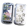 Samsung Epic 4G (Sprint) Snap On Protector Hard Case "Aloha Flowers Silver" Design