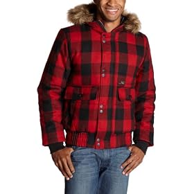 Buy Akademiks Young Mens Buffalo Plaid Hooded Bomber Jacket by Akademiks