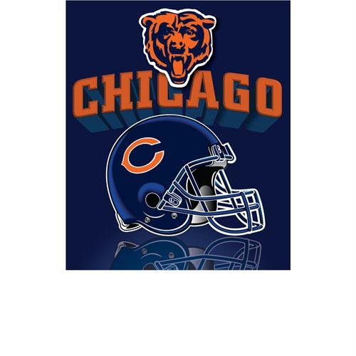 Northwest Chicago Bears Gridiron Fleece Throw