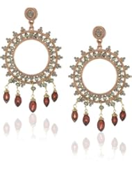 Azaara "Romantic" Rouge Garnet Earrings
