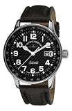 Zeno Men’s P554-S1 Pilot Black Carbon Fiber Dial Watch