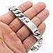 Trendsmax Boys Men Chain 316L Stainless Steel Bracelet Smooth Curb Link, 11mm 7-11inch Silver Tone