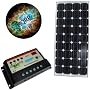 HQRP KIT (85 Watt Solar Panel 85W Power 12V Monocrystalline 12 Volt, Solar 10A Charge Power Controller / Regulator 12V / 24V 10 Amp) + HQRP Coaster