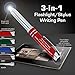 Nurse Gift Pen With Engraved Messaged - 3-In-1 Metal Ballpoint Pen, Tablet and Phone Stylus, And LED Flashlight - Red - By SyPen