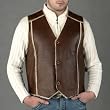 BGSD Men's Sheepskin Shearling Vest