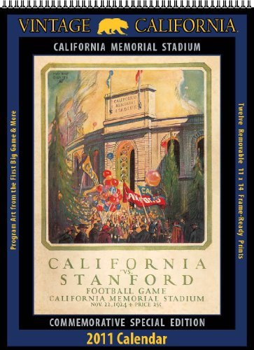 Cal/Berkeley Golden Bears 2011 Vintage Football Calendar