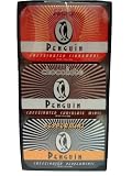 Penguin Caffeinated Mints 3 tin Sampler with Peppermint, Chocolate and Cinnamon Mints