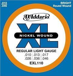 D'Addario Set Elec Gtr Xl Reg Lite