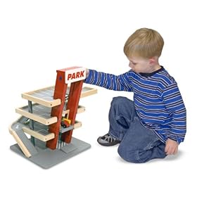 Melissa &amp; Doug Deluxe Parking Garage: Toys &amp; Games