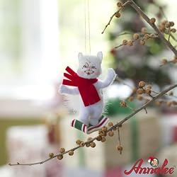 3" Ribbon Candy Kitty By Annalee