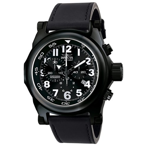 Invicta Men's Exclusive Force Collection Chronograph Black Ion-Plated Watch #F0046