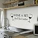 Fanku Glasses Kitchen Wall Stickers English Removable Waterproof Wall Stickers
